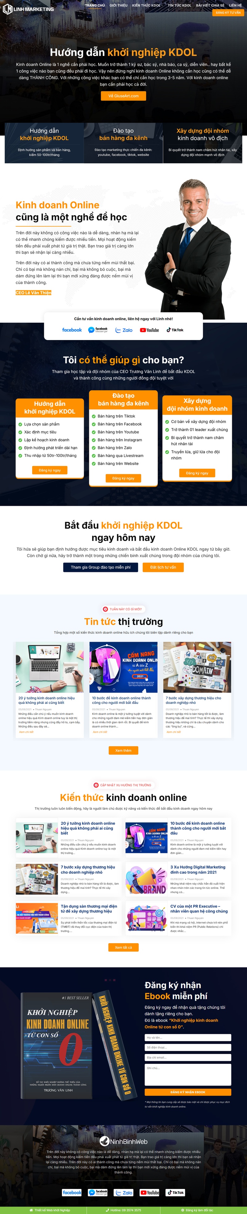 Theme wordpress landing page giới thiệu cá nhân