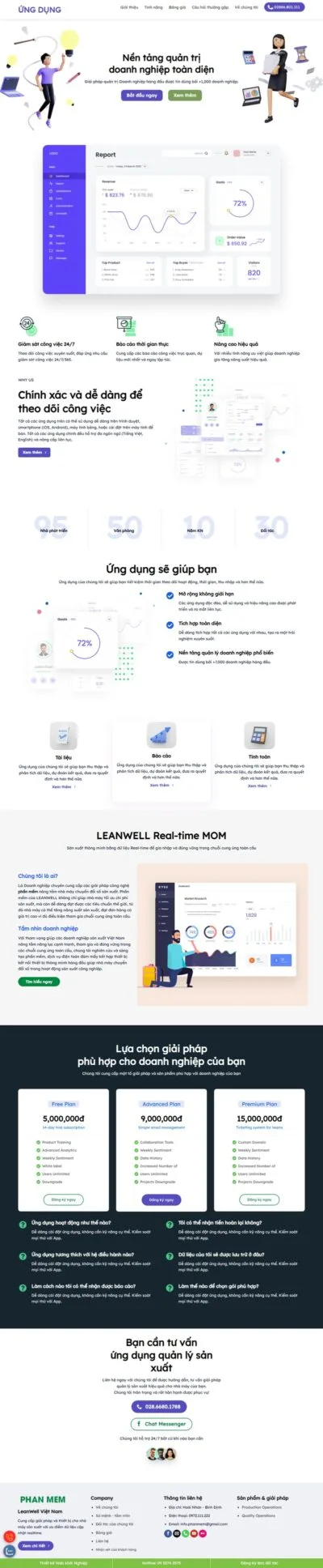 Theme wordpress landing page phần mềm, ứng dụng