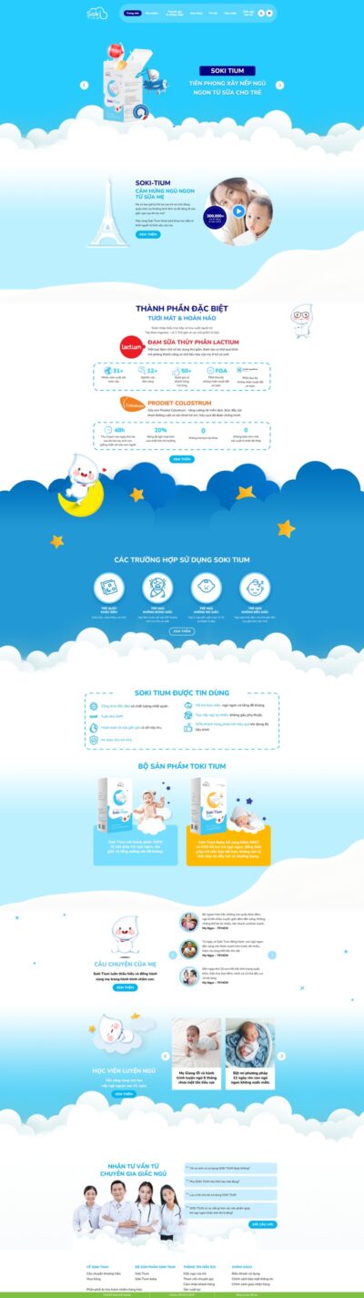 Theme wordpress landing page sữa tươi