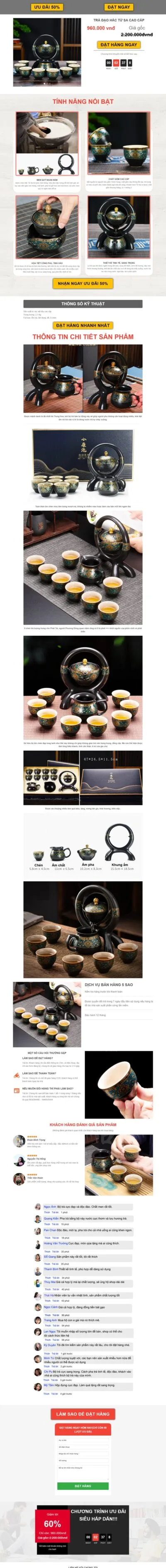 Theme Wordpress landing page trà đạo