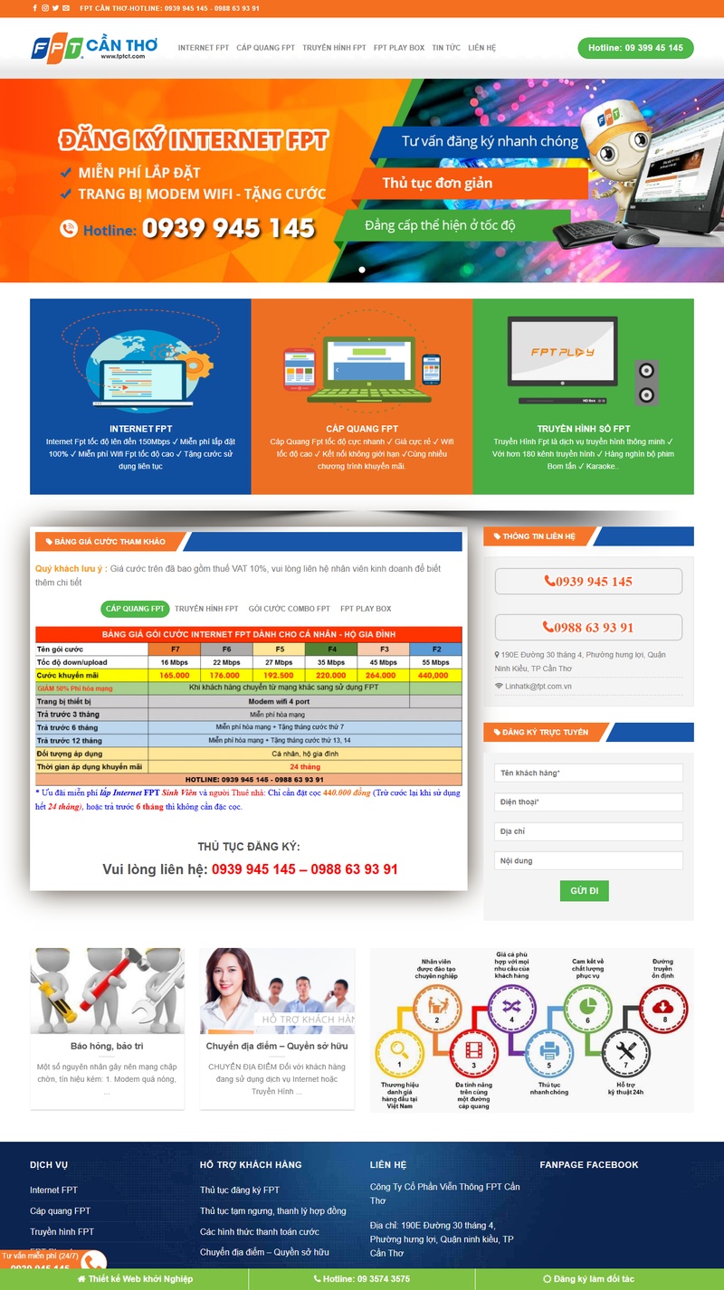 Theme wordpress lắp mạng