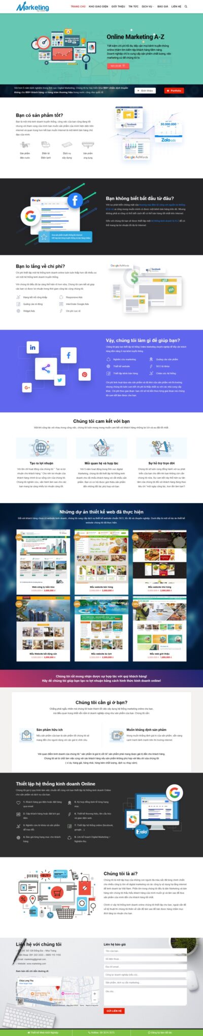Theme wordpress Marketing