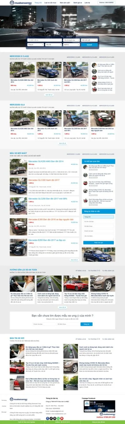 Theme wordpress mua bán xe