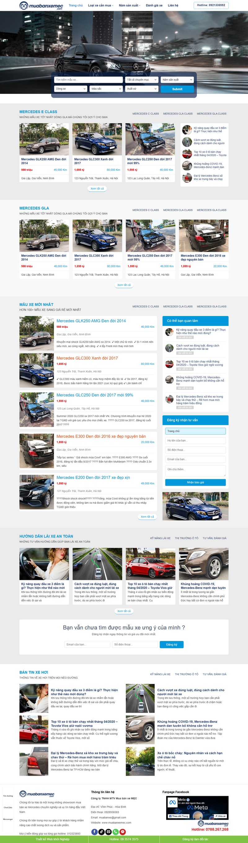 Theme wordpress mua bán xe