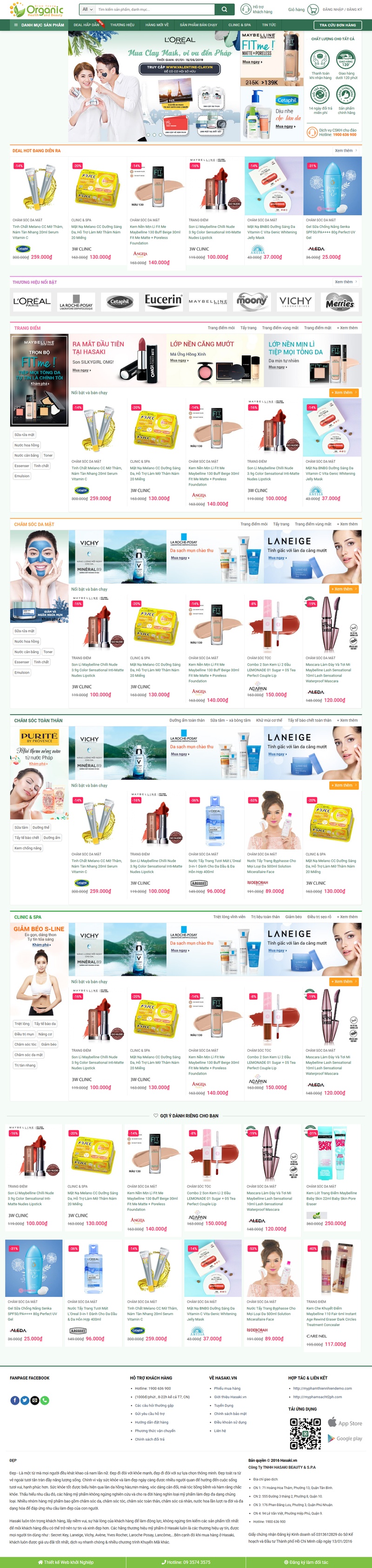 Theme wordpress Mỹ phẩm 06