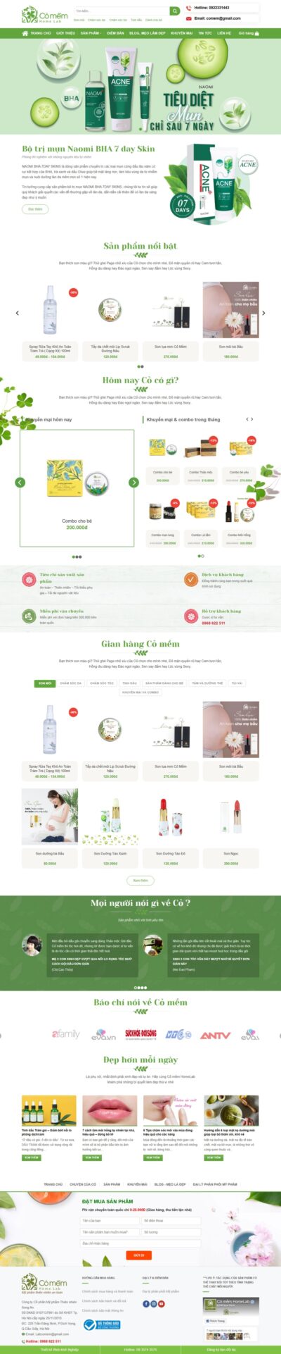 Theme wordpress mỹ phẩm 12