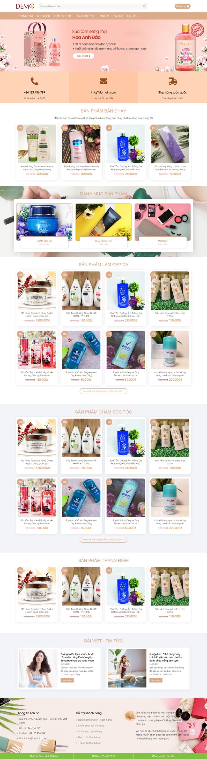 Theme wordpress mỹ phẩm 15