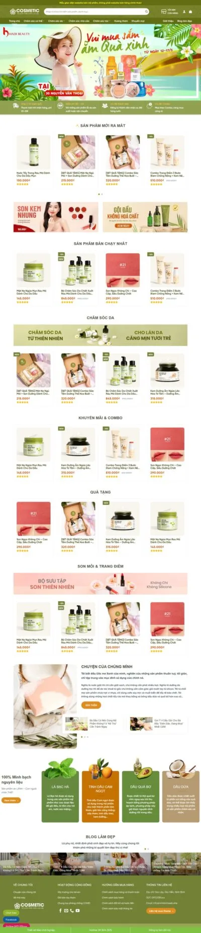 Theme wordpress mỹ phẩm 18