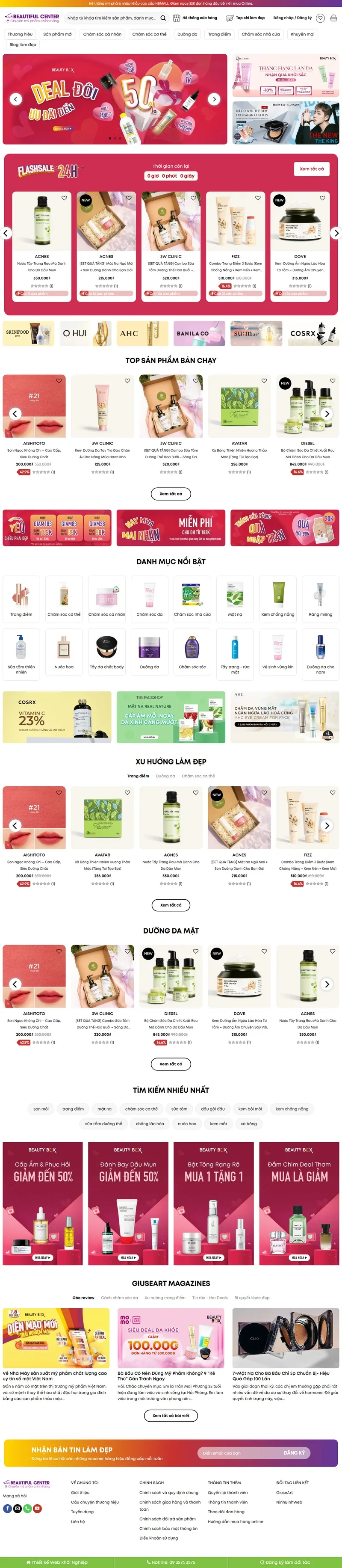 Theme wordpress mỹ phẩm 19