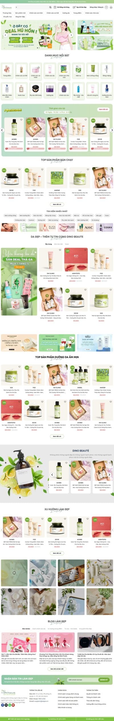 Theme wordpress mỹ phẩm 20
