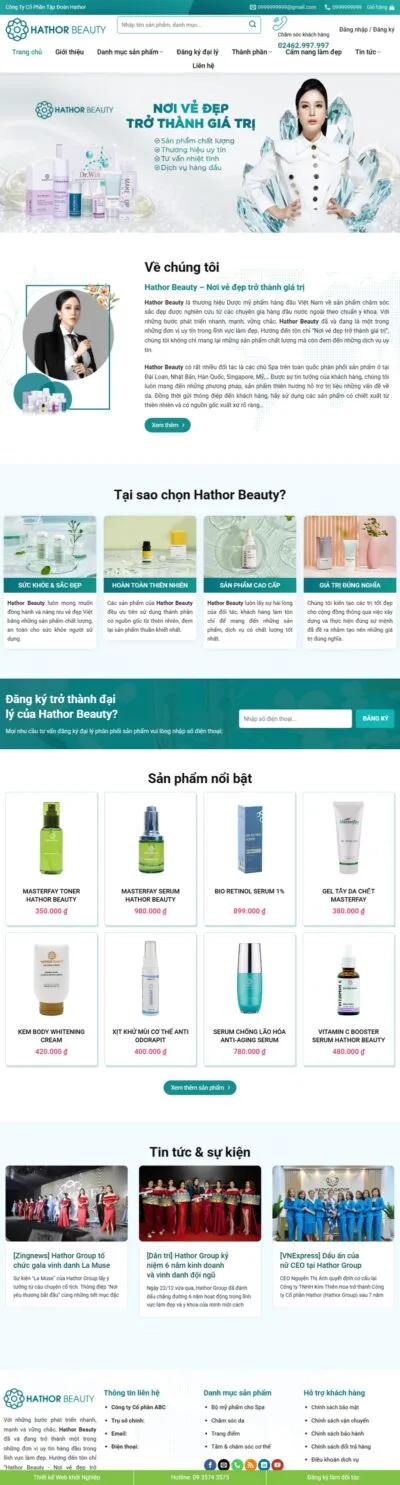 Theme wordpress mỹ phẩm 21