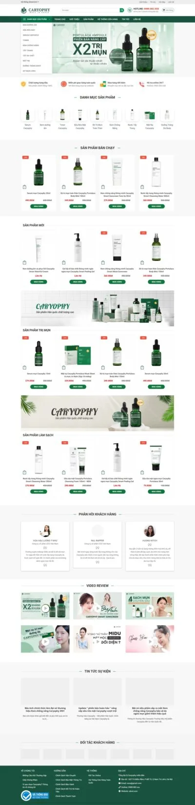 Theme wordpress mỹ phẩm 25