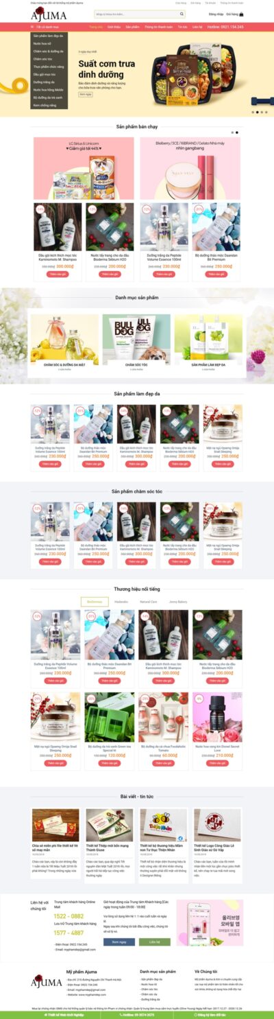 Theme wordpress mỹ phẩm 5