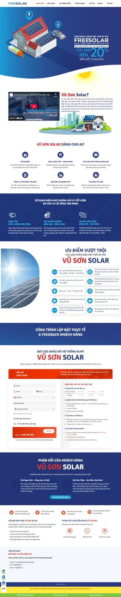 Theme wordpress năng lượng mặt trời, solar