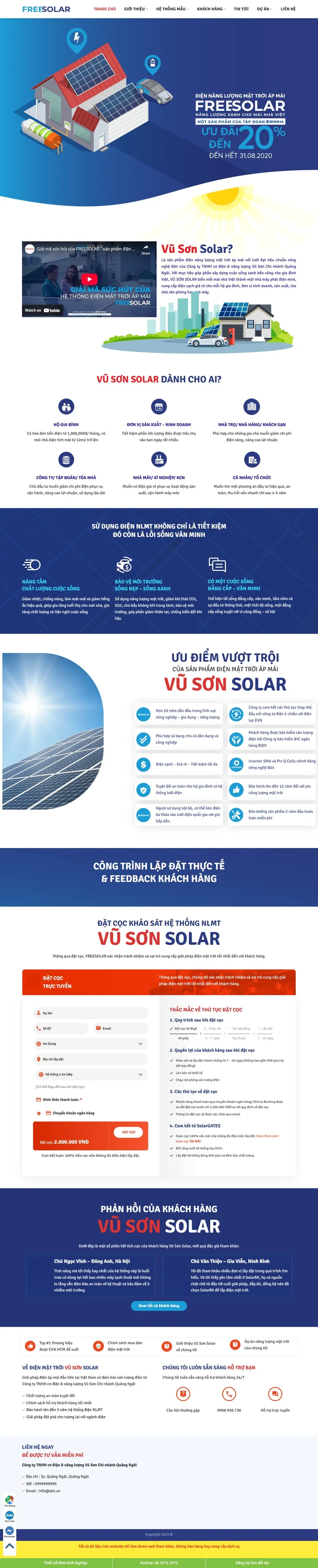 Theme wordpress năng lượng mặt trời, solar