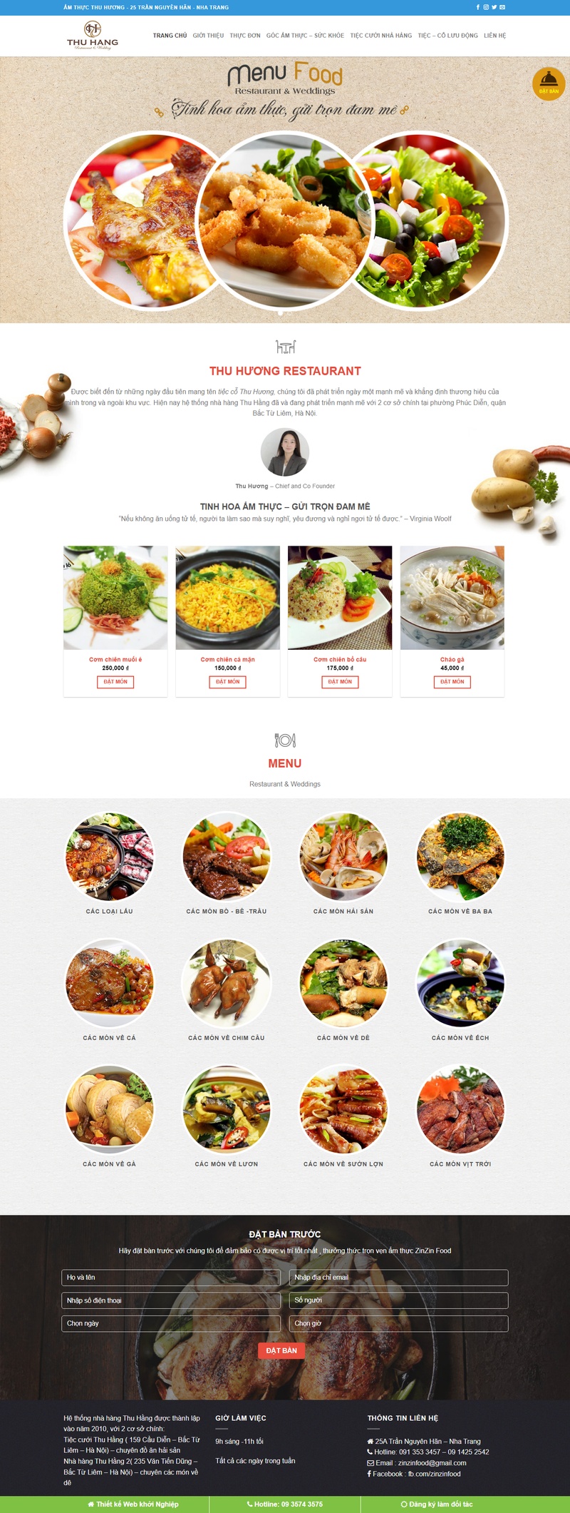 Theme wordpress nhà hàng 02