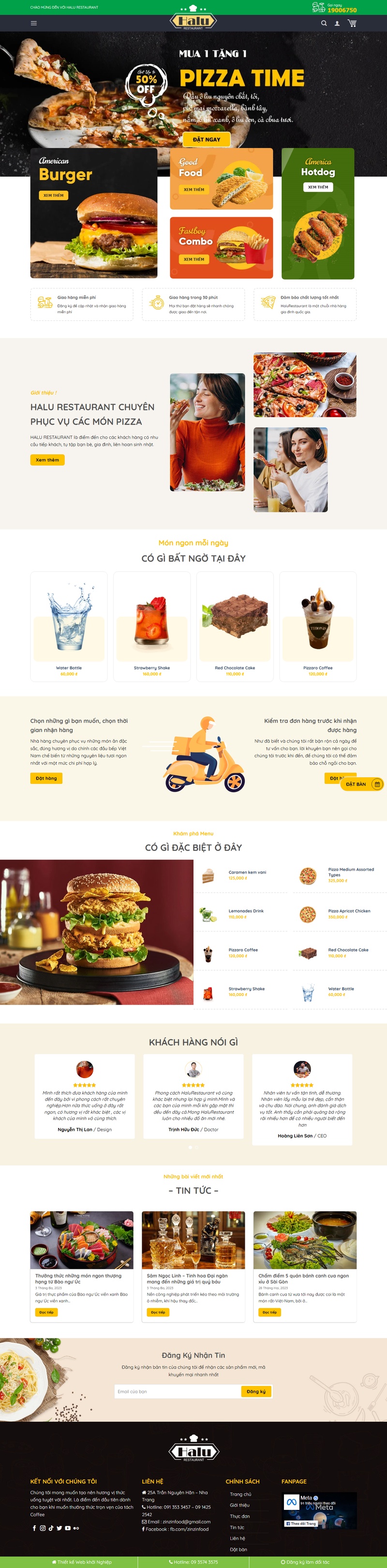 Theme wordpress nhà hàng 04