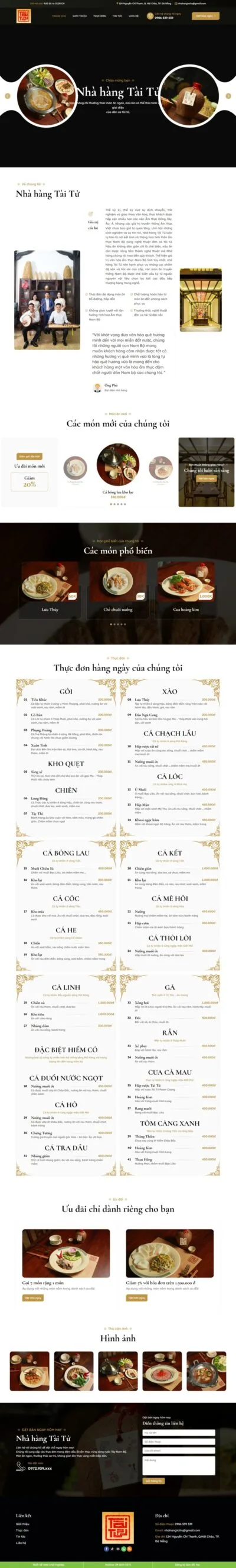 Theme wordpress nhà hàng 06