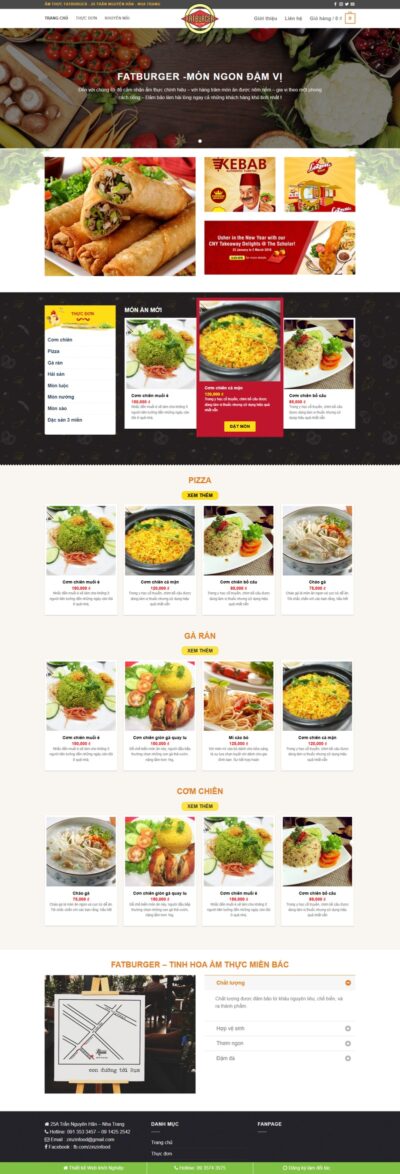 Theme wordpress nhà hàng ẩm thực