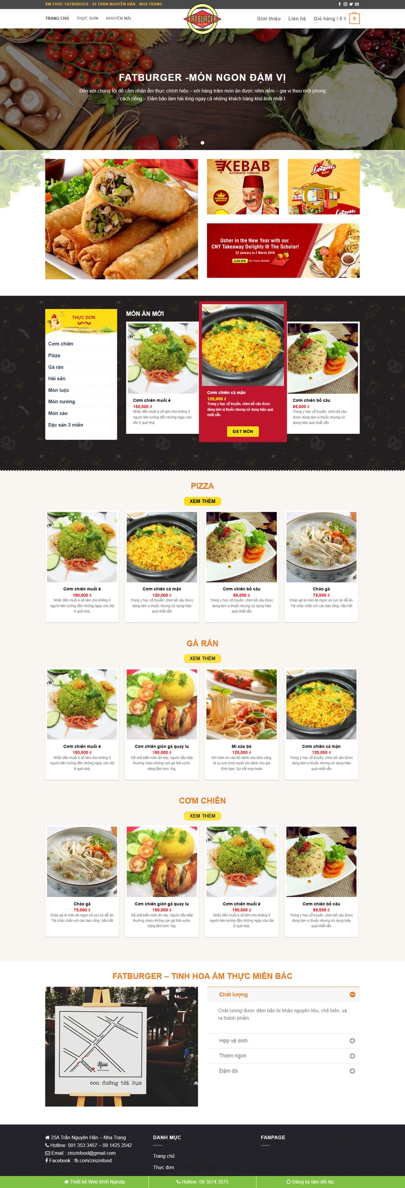 Theme wordpress nhà hàng ẩm thực