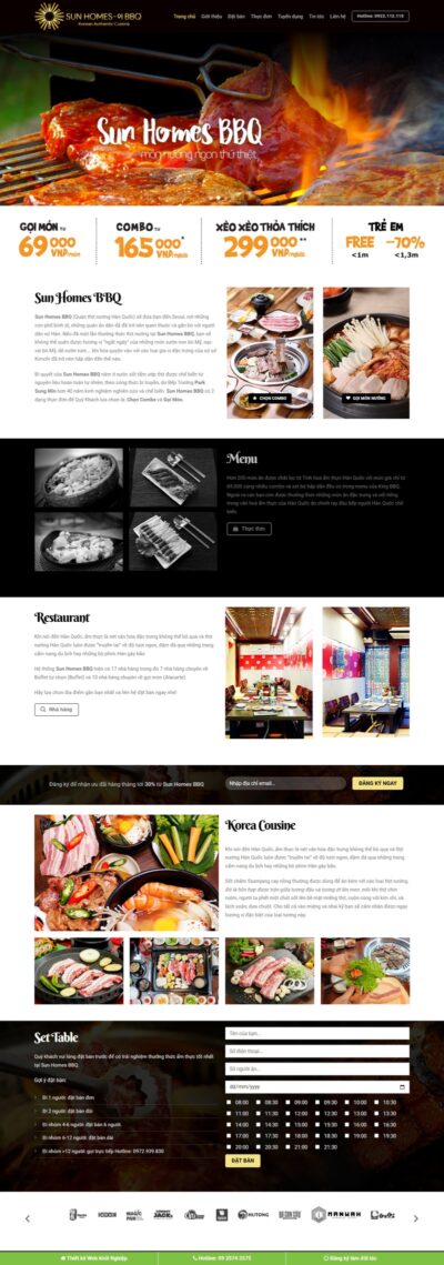 Theme wordpress nhà hàng BBQ