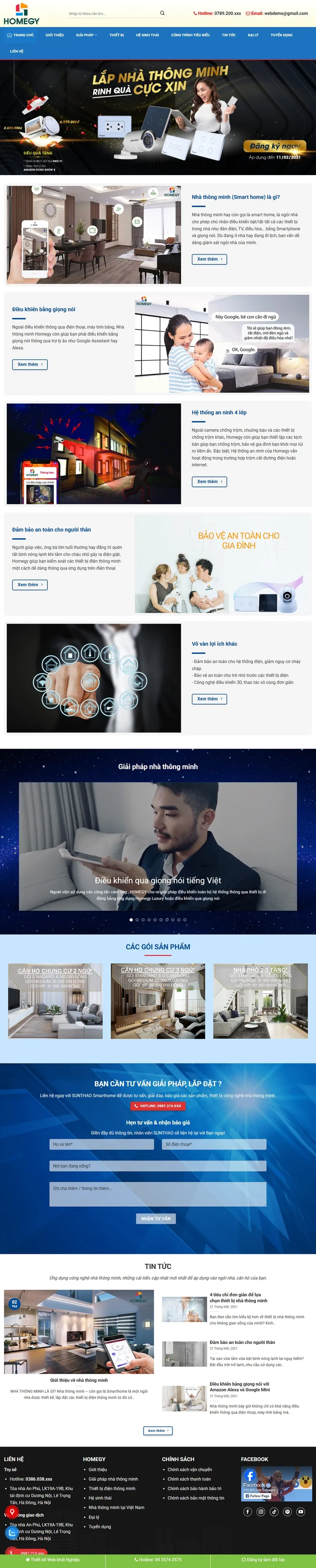 Theme wordpress nhà thông minh, smarthome