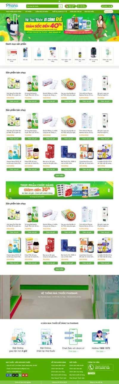 Theme wordpress nhà thuốc 04 cao cấp