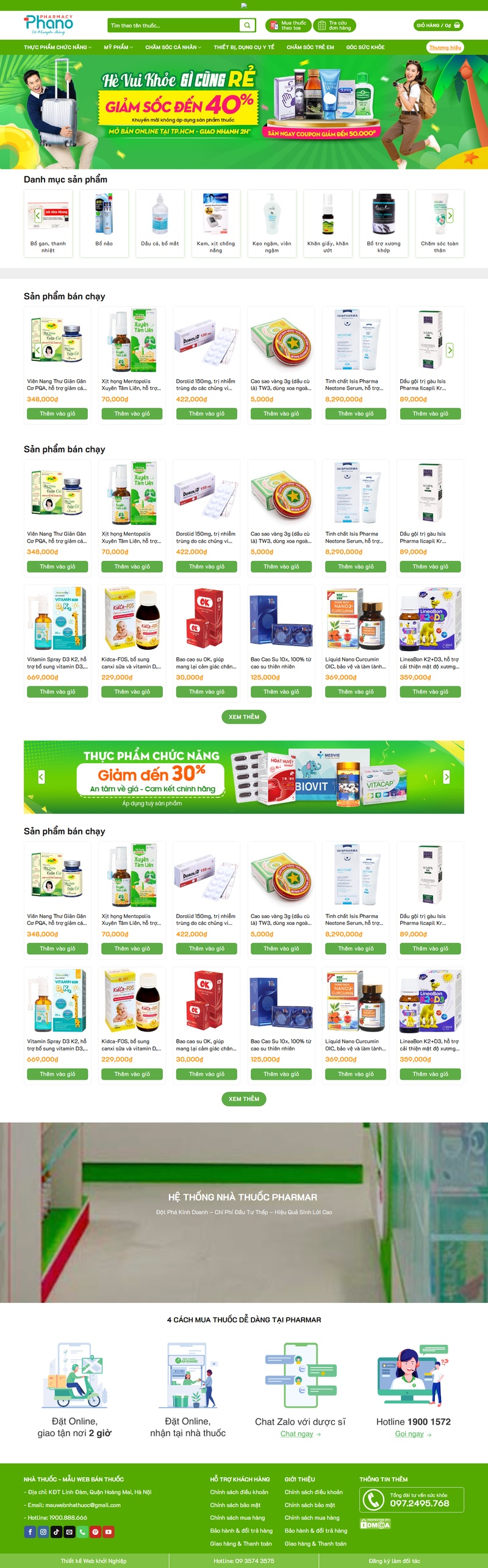 Theme wordpress nhà thuốc 04 cao cấp