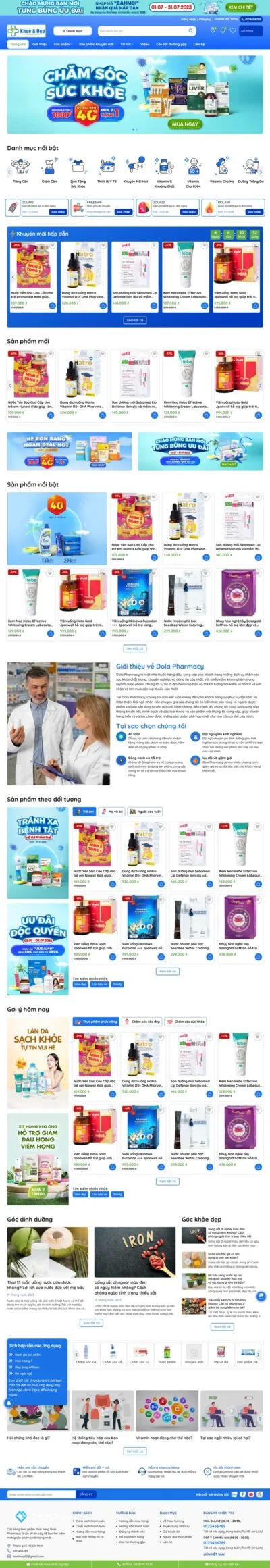 Theme wordpress nhà thuốc 08