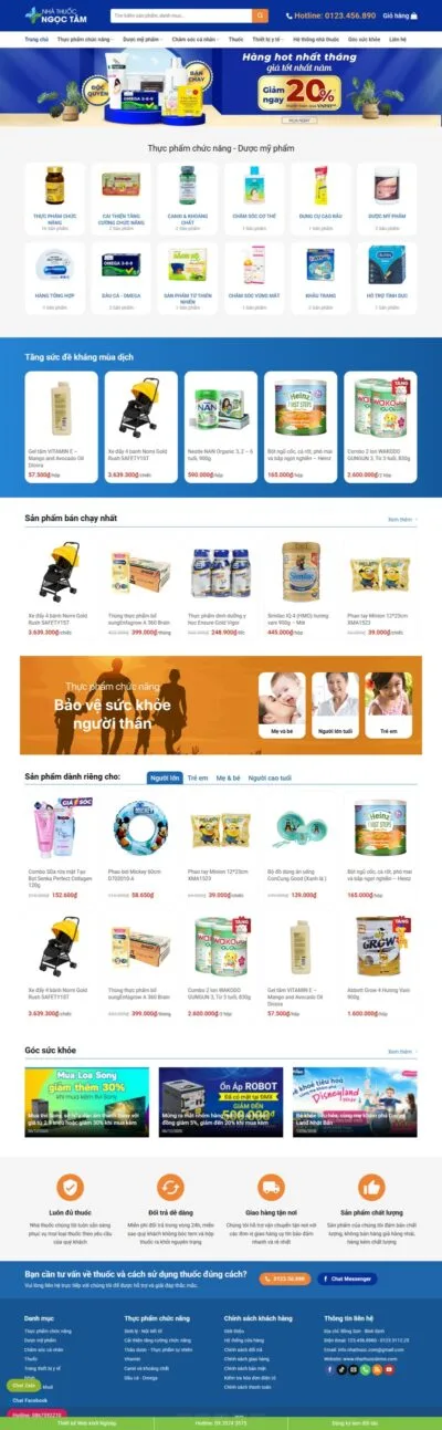 Theme wordpress nhà thuốc