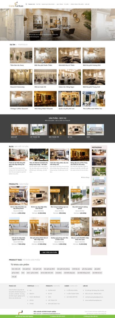 Theme wordpress nội thất 03