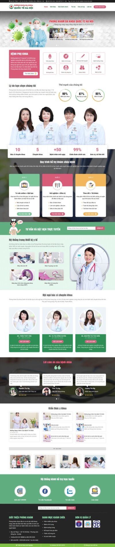 Theme wordpress phòng khám 01