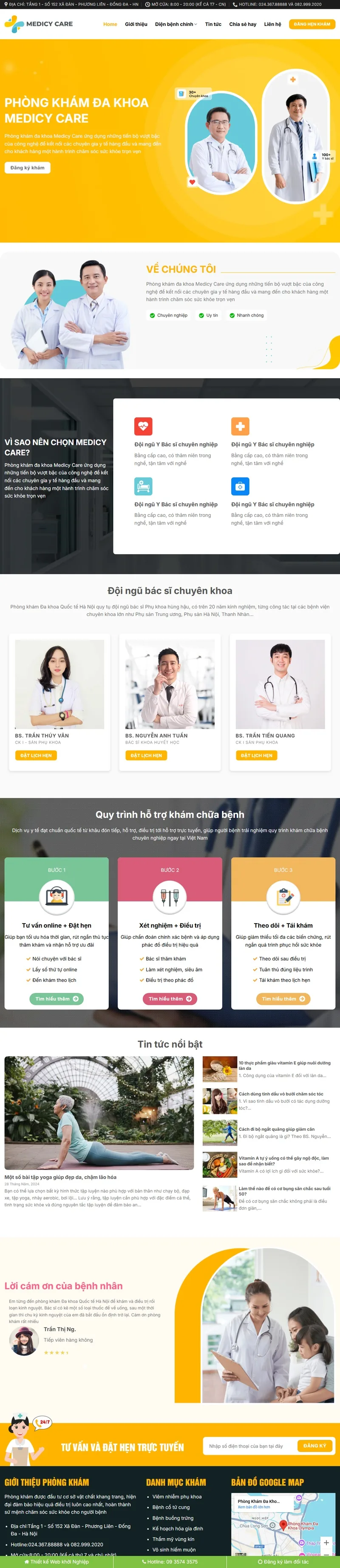 Theme wordpress phòng khám 02