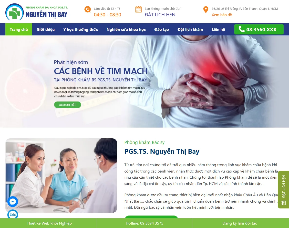 Giao diện Theme wordpress phòng khám 05