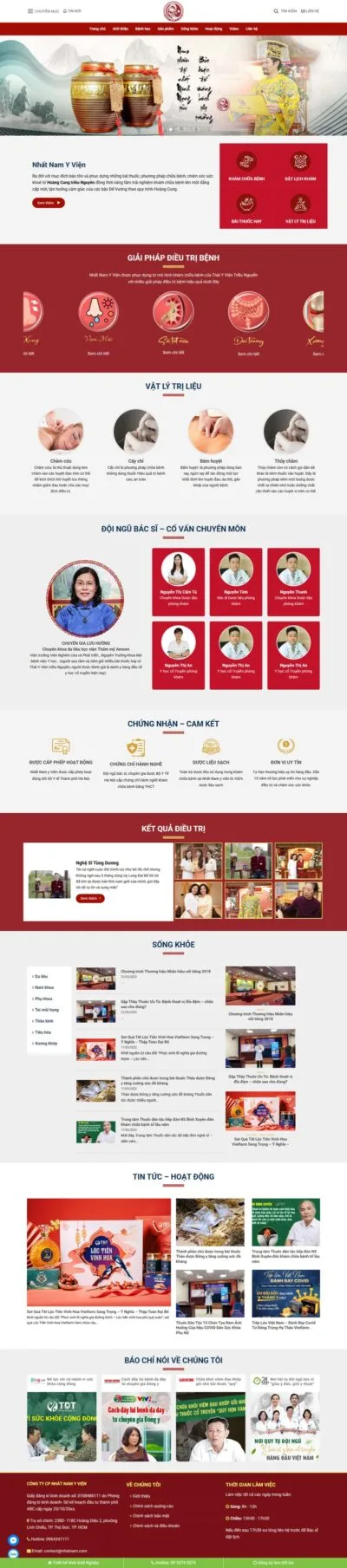 Theme wordpress phòng khám đông y