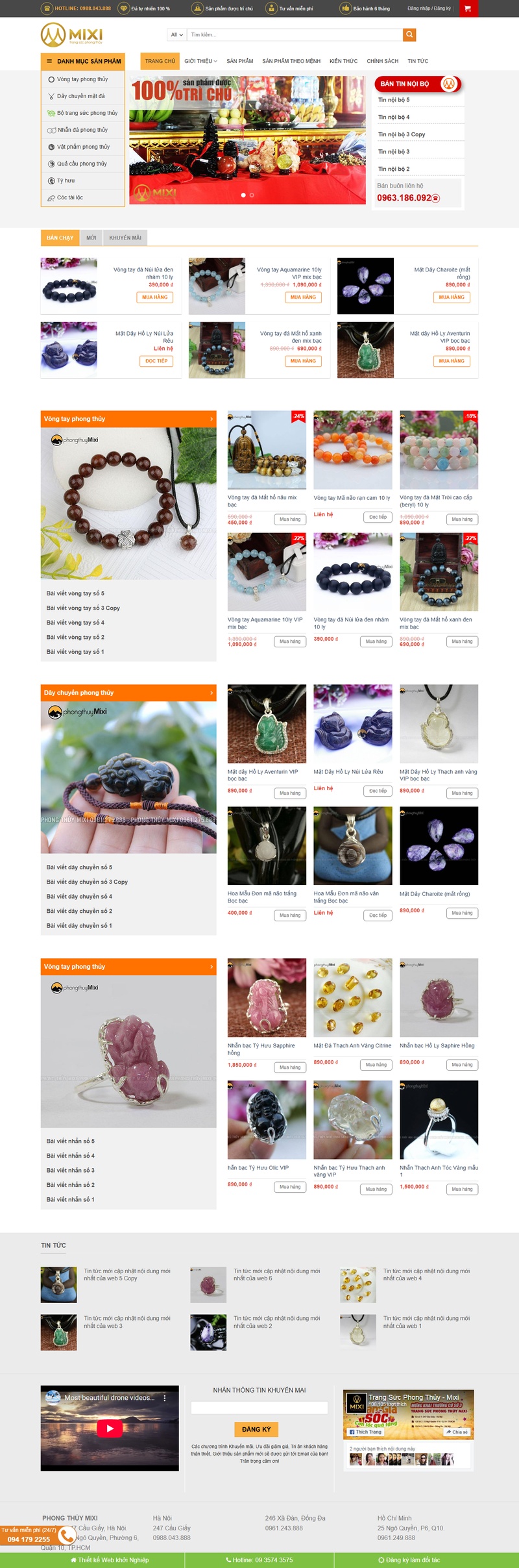 Theme wordpress phong thủy