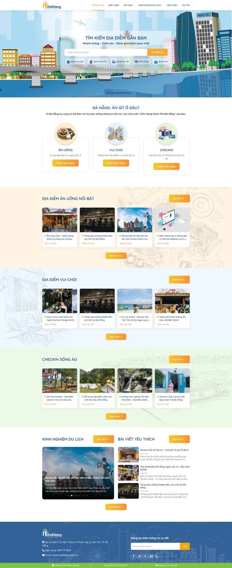 Theme wordpress review du lịch