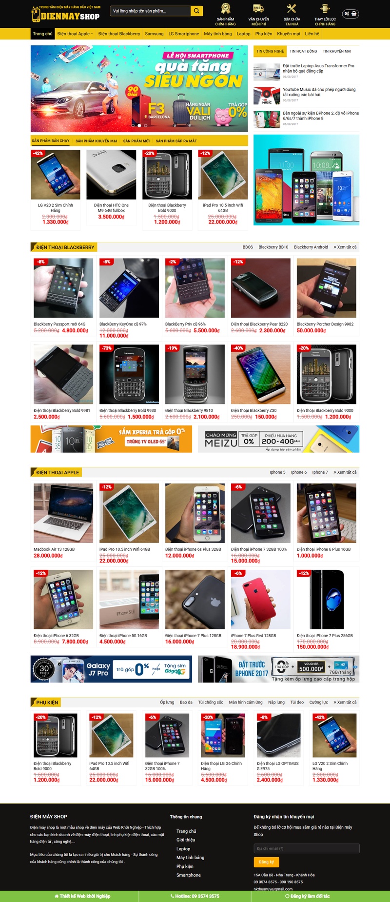 Theme wordpress shop điện máy