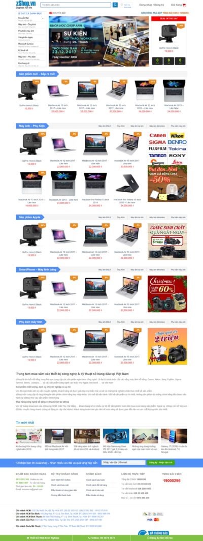 Theme wordpress shop đồ công nghệ