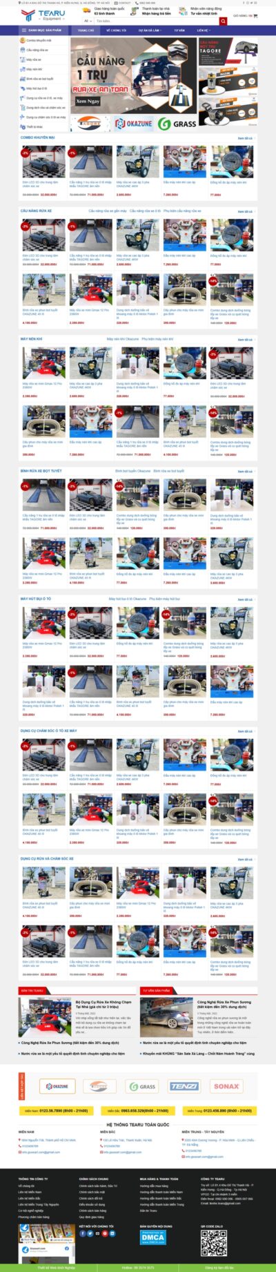 Theme wordpress shop phụ kiện ô tô