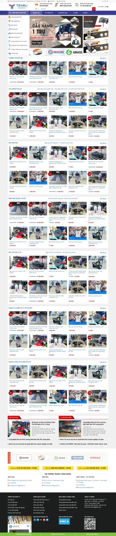 Theme wordpress shop phụ kiện ô tô
