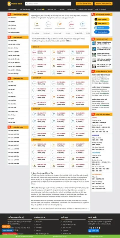 Theme wordpress sim số 02