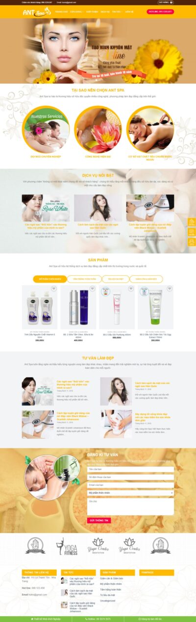Theme wordpress Spa 02