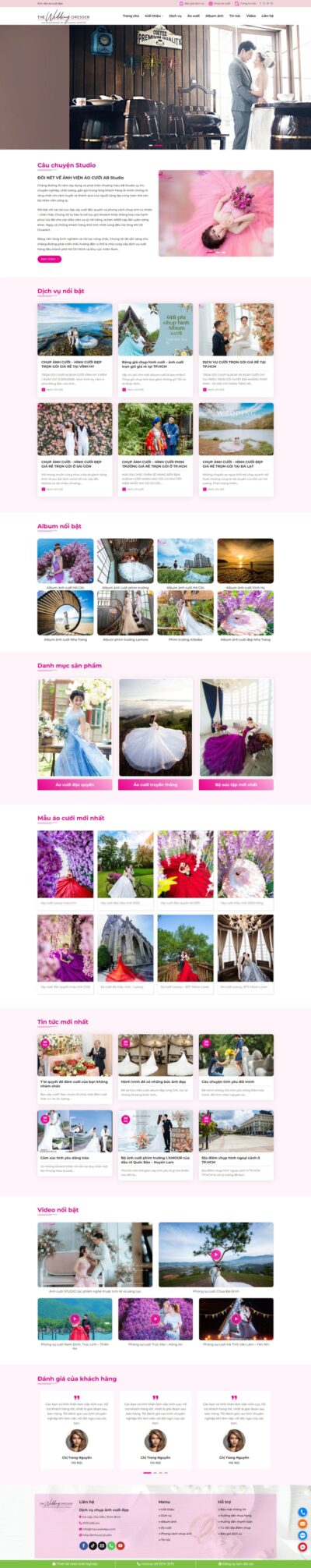 Theme wordpress studio ảnh cưới 02
