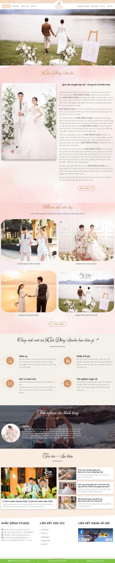 Theme wordpress studio ảnh cưới 04