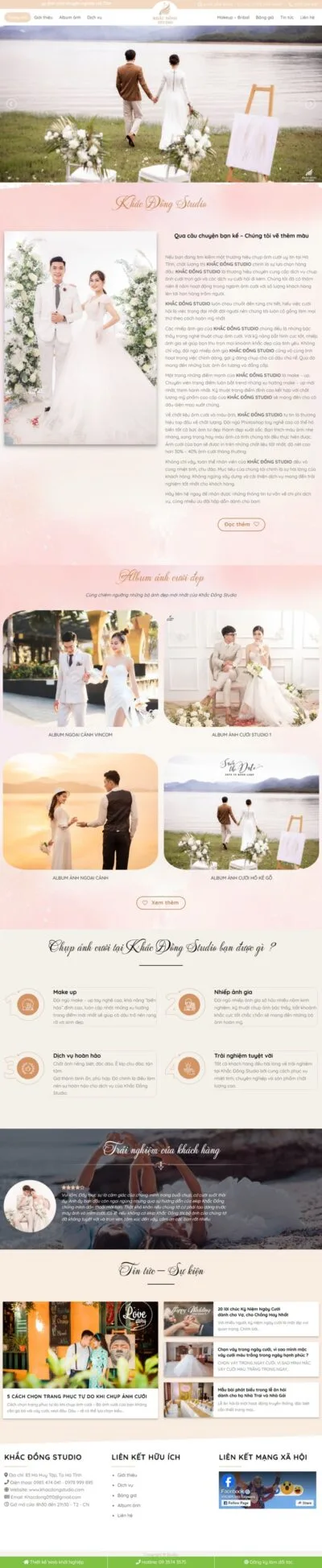 Theme wordpress studio ảnh cưới 04