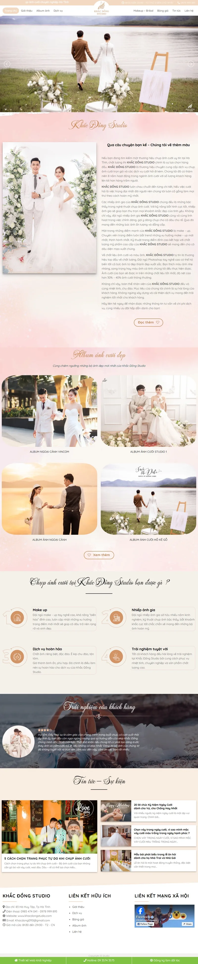 Theme wordpress studio ảnh cưới 04