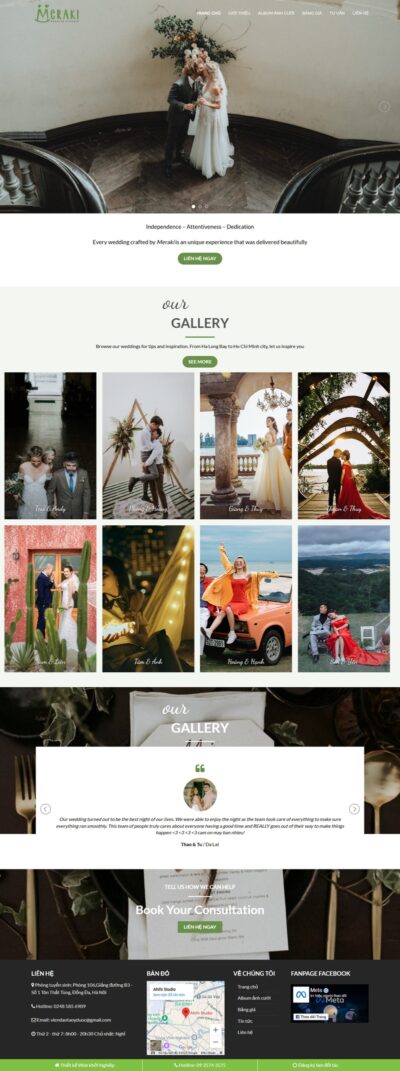 Theme wordpress studio ảnh cưới