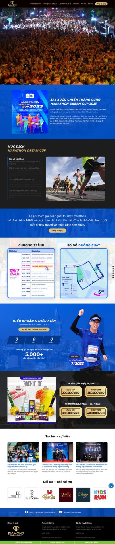 Theme wordpress sự kiện marathon
