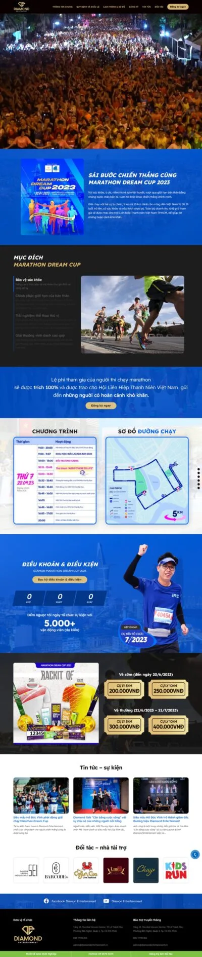 Theme wordpress sự kiện marathon